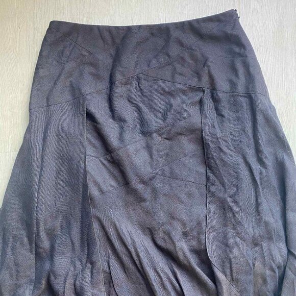 CHANEL Vintage 90s Mohair Wool Blend Maxi Skirt Size EU40/US8 Dark Fairy Grunge - Picture 14 of 15